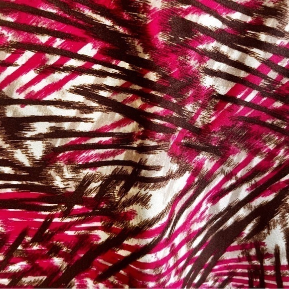 Mossimo Women Medium Tankini Top Only Halter Strap Swim Top Red multi - Picture 6 of 6